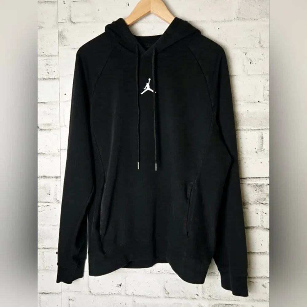 Nike Air Jordan Dri-FIT Hoodie Black Pullover Mens Small Jumpman